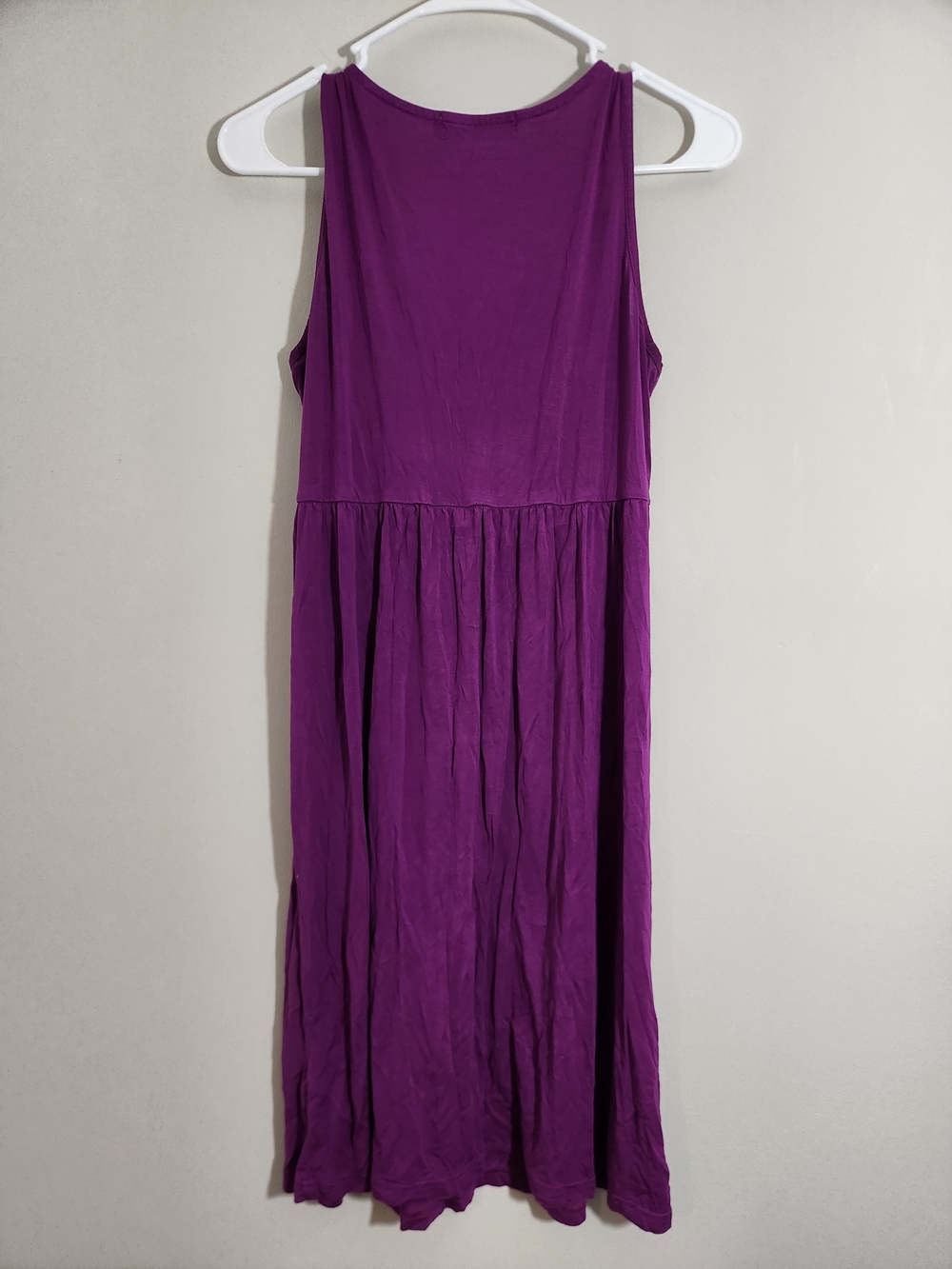 Latched Mama Purple Tank Dress Cotton Breastfeeding Nursing Pumping Sleeveless - Picture 5 of 6